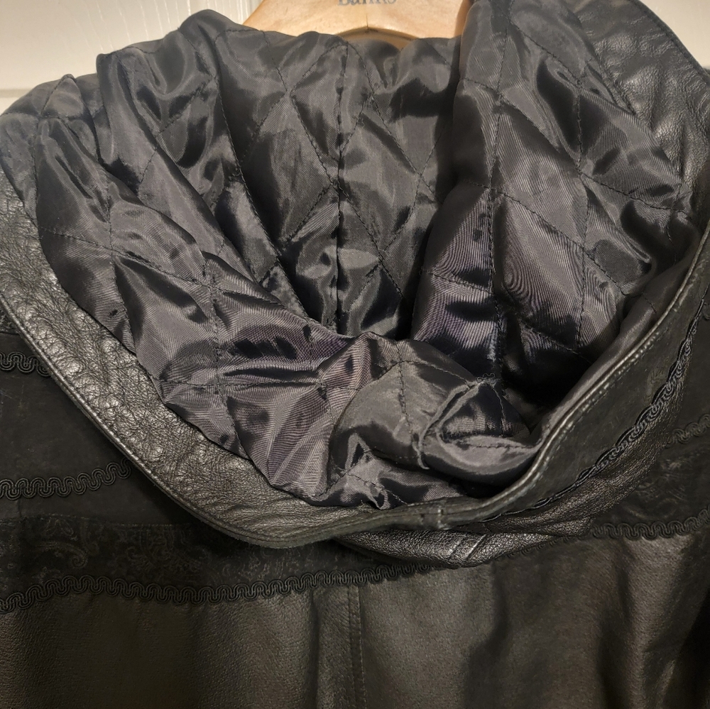 G3 Vintage Cinch Waist Leather Jacket Size M - Picture 11 of 13